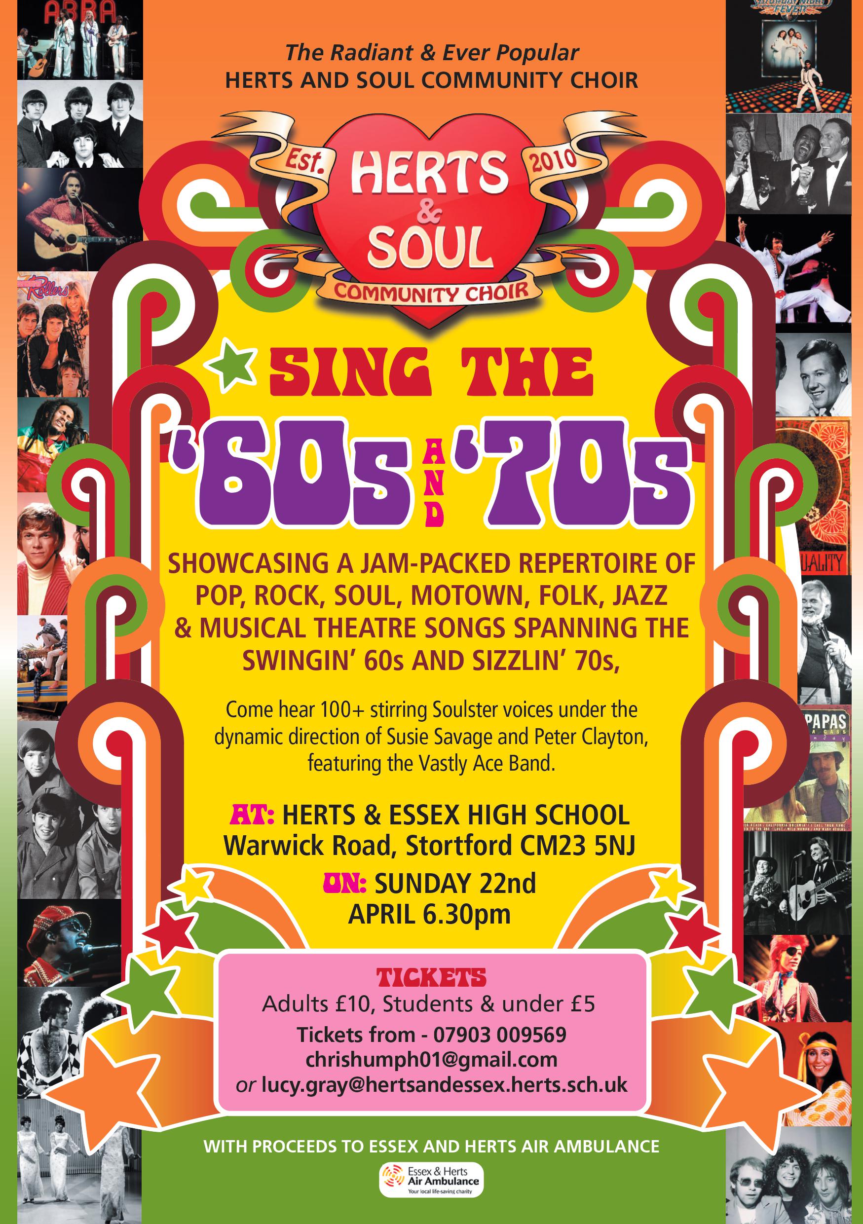 60s and 70s Concert Poster